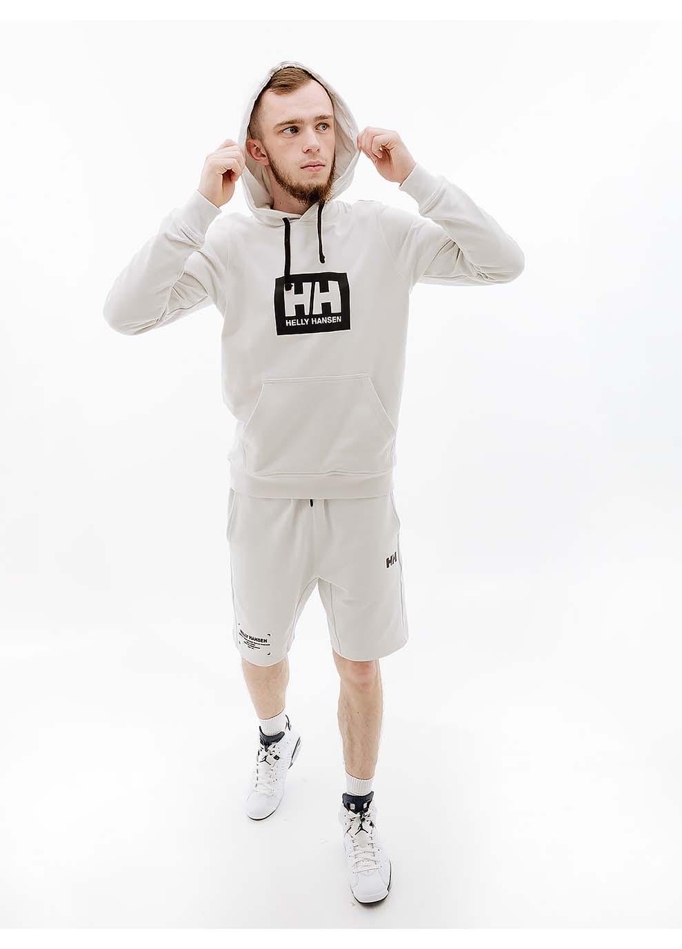 Худи мужское Helly Hansen HH BOX HOODIE XL Белый (7d53289-824 XL) - фото 5