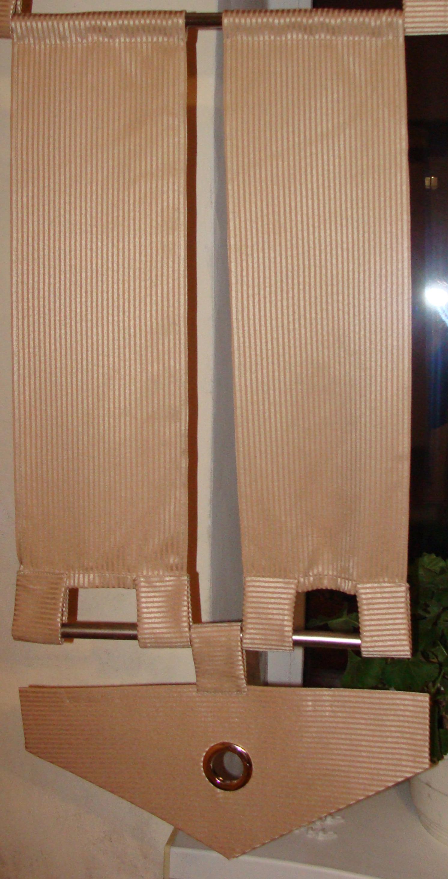 Комплект панельных занавесок Firanka Line карниз 200 см Бежевый с золотистым (12_7п) - фото 3 Комплект панельных занавесок Firanka Line карниз 200 см Бежевый с золотистым (12_7п) - фото 3