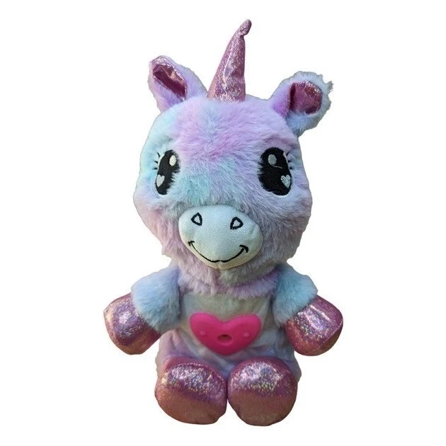 Игрушка ночник-проектор плюшевая Hug to Light Единорог LED подсветка