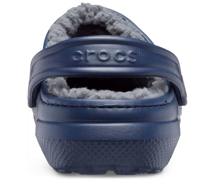 Утепленные сабо Crocs Classic Lined Fuzzy р. M12/EUR 46-47 Navy/Charcoal - фото 6