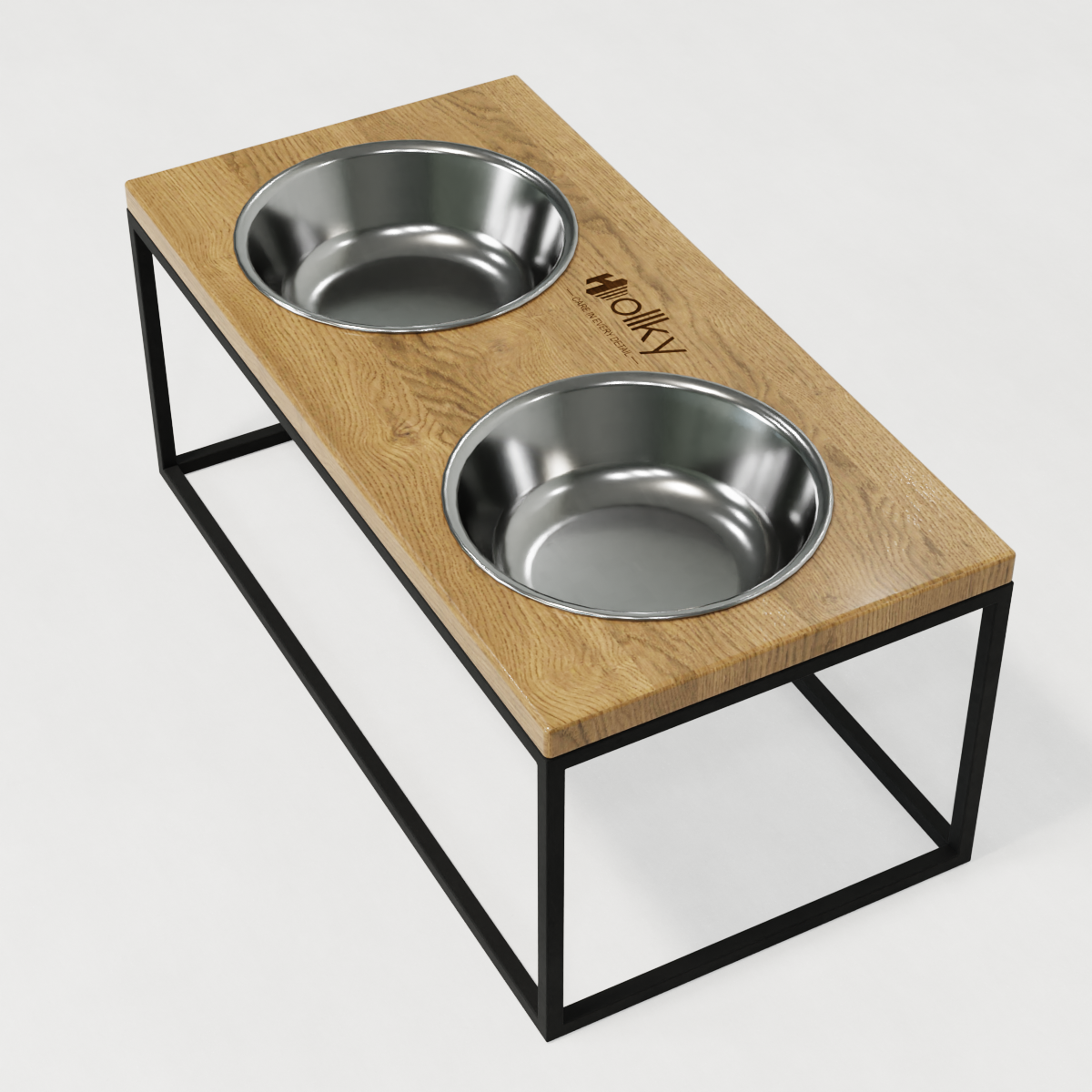 Миски на подставке для больших собак Hollky Base XL20 2х1,8 л (BXL20-522620-BLNT) - фото 4 Миски на подставке для больших собак Hollky Base XL20 2х1,8 л (BXL20-522620-BLNT) - фото 4