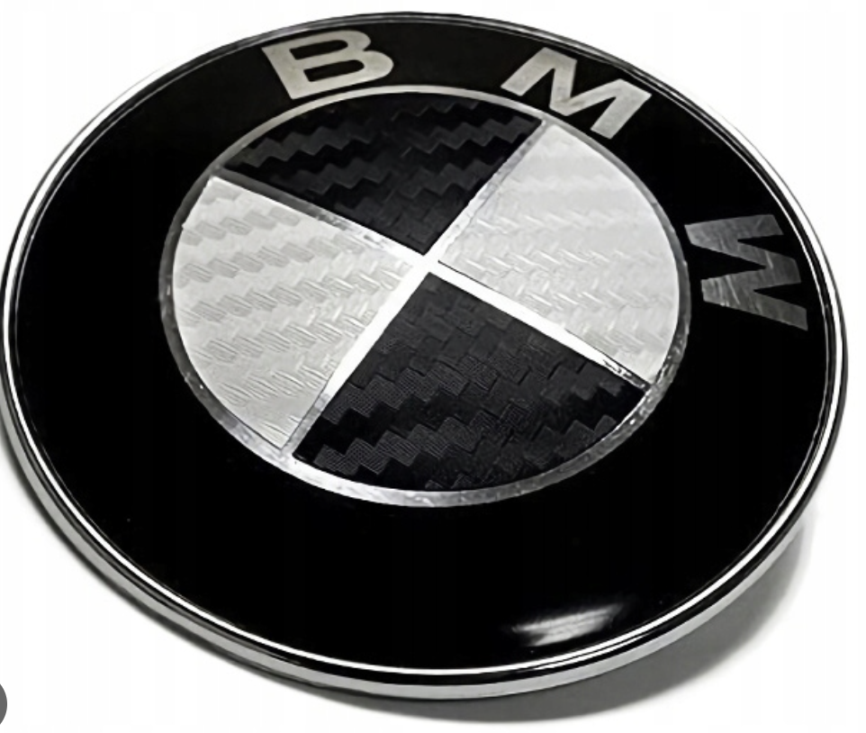 Емблема багажника BMW 82 мм Чорний (26551598)