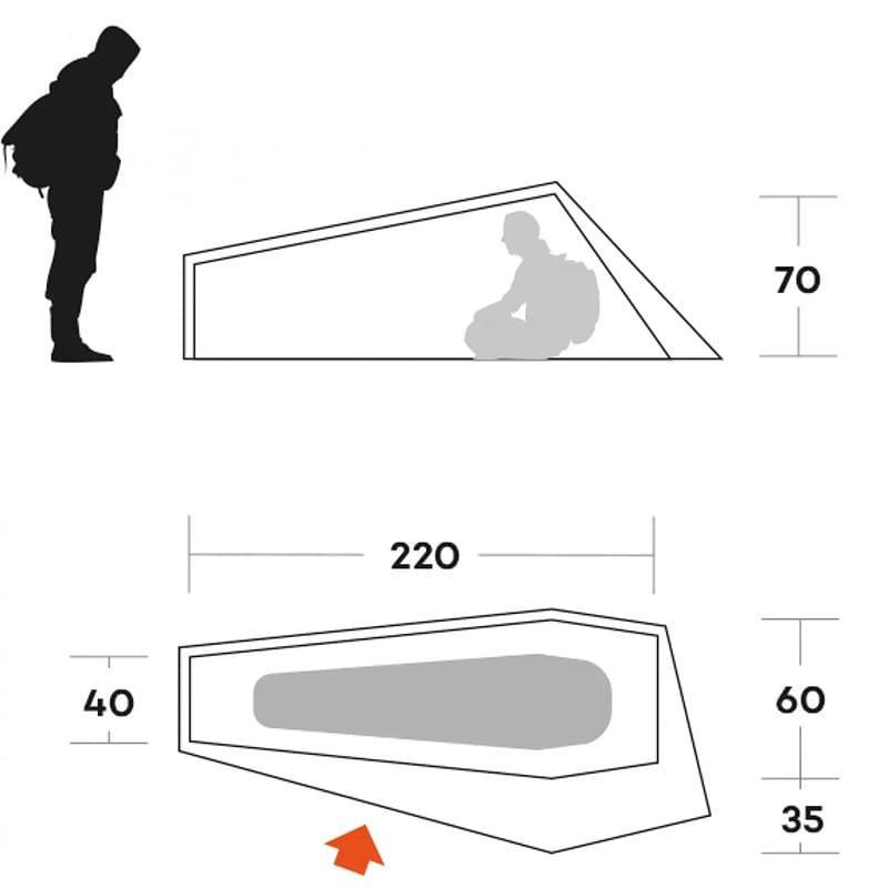 Намет одномісний Ferrino Piuma 1 Blue (931779) - фото 5 Намет одномісний Ferrino Piuma 1 Blue (931779) - фото 5