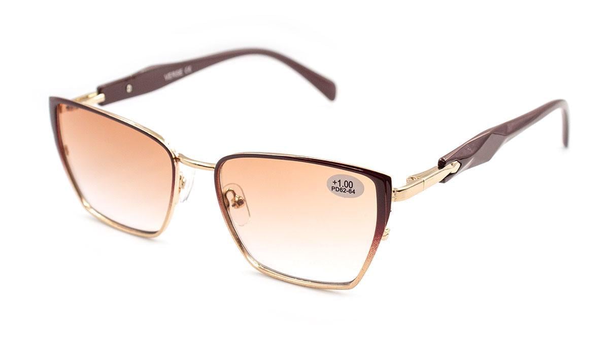 Окуляри для зору в металевій оправі Verse 25013-C3 тон -4,00