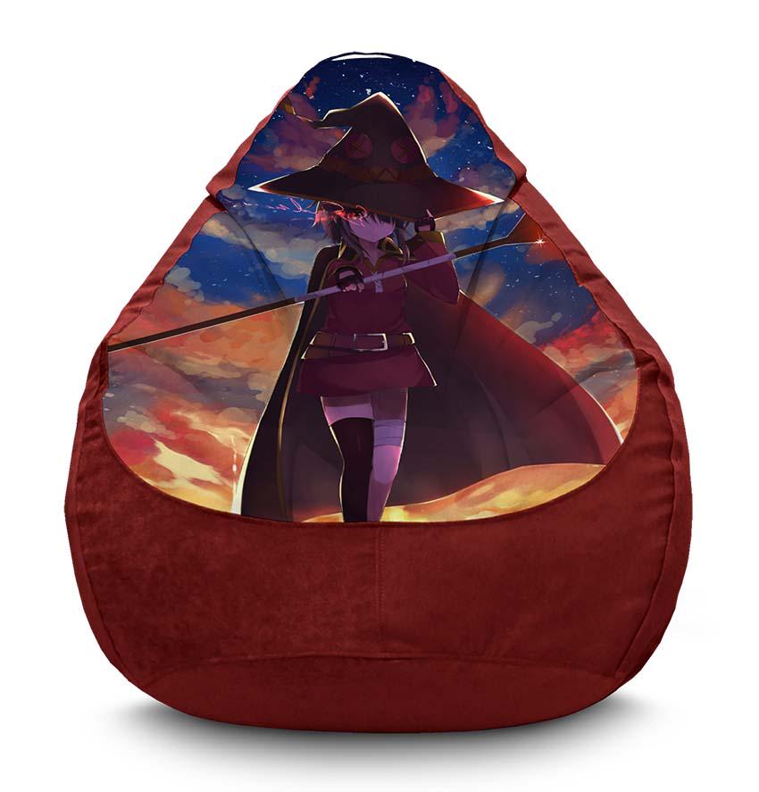 Кресло-мешок iPuff Megumin Sunset Konosuba флок XXL 90х125 см Бордовый (116938-1) Кресло-мешок iPuff Megumin Sunset Konosuba флок XXL 90х125 см Бордовый (116938-1)