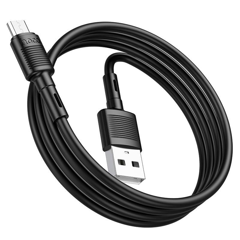 Кабель Hoco Micro USB Victory X83 1 м Black (9822958) - фото 1