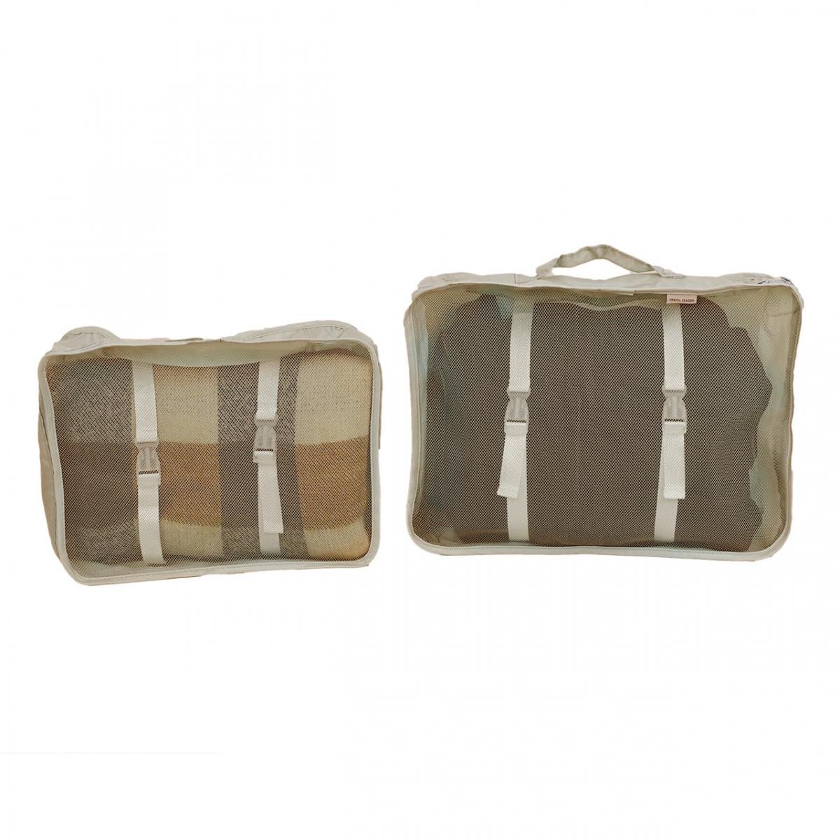 Комплект органайзерів для подорожей 8в1 нейлон Бежевий (КДО-40-46) - фото 5 Комплект органайзерів для подорожей 8в1 нейлон Бежевий (КДО-40-46) - фото 5
