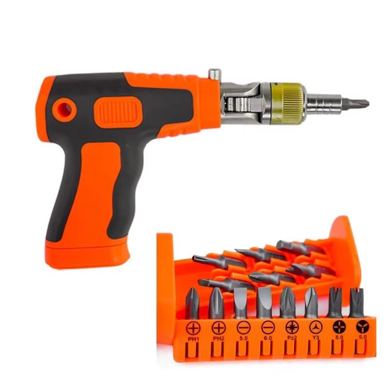 Викрутка-пістолет RIAS 2882A з 16 бітами Orange (3_05901) - фото 3 Викрутка-пістолет RIAS 2882A з 16 бітами Orange (3_05901) - фото 3