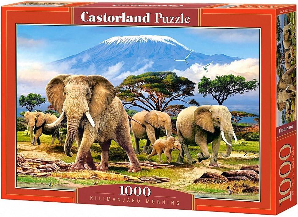 Пазл Castorland Слоны у подножия Килиманджаро 1000 дет.