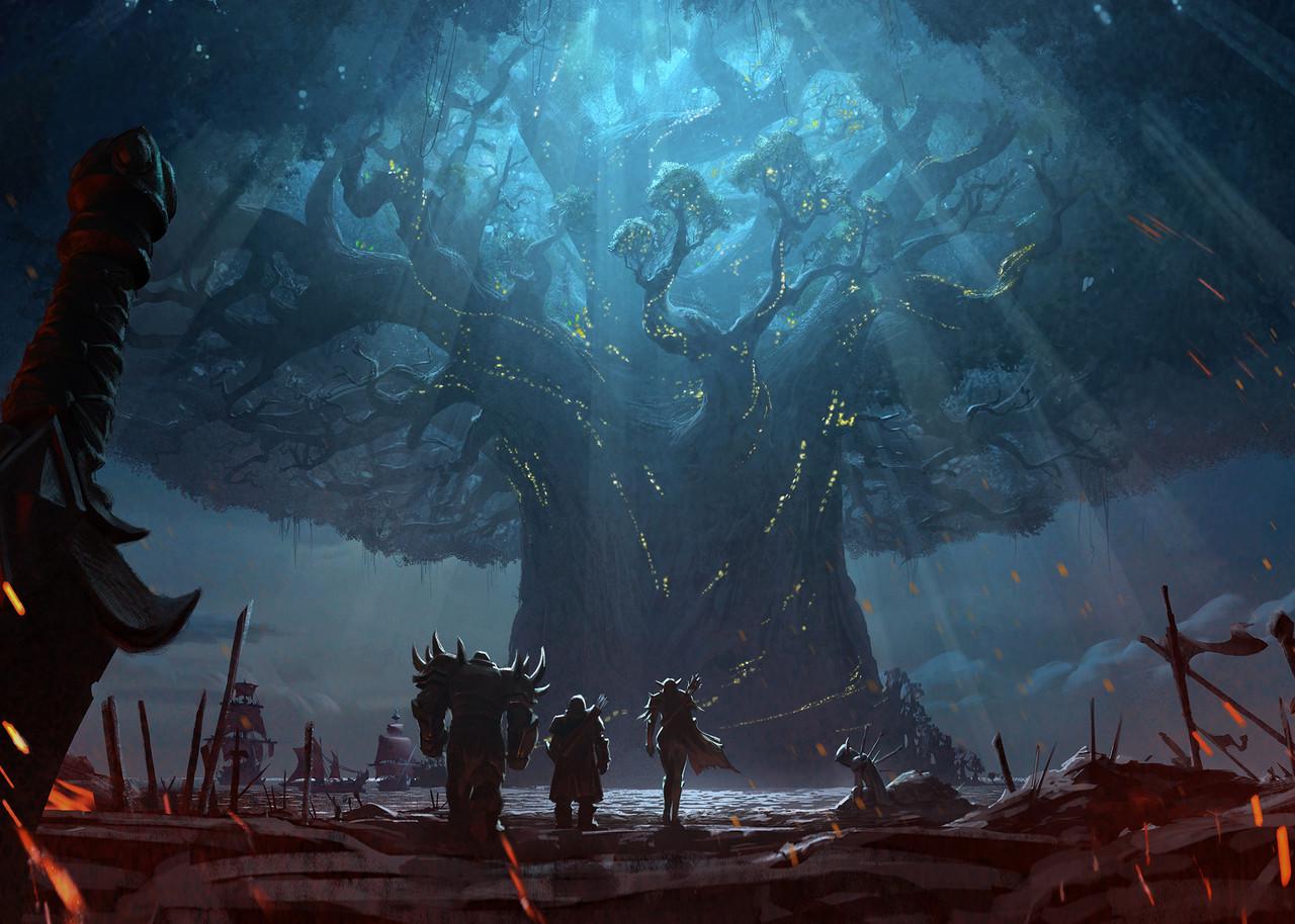 Картина постер Gee! World of Warcraft Мир Военного Ремесла пейзаж 60х40 см WW.09.031