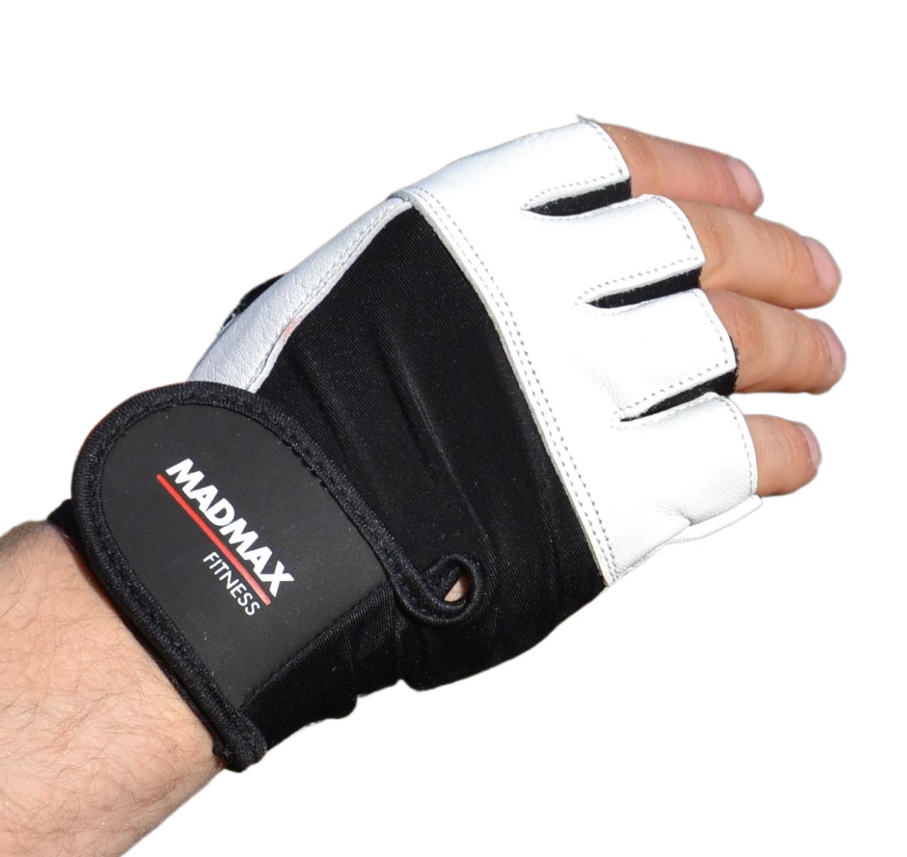 Рукавички для фітнесу MadMax MFG-444 Fitness XL White (21462982) - фото 10