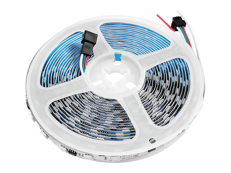 Светодиодная лента AVT SPI SMART SMD5050 RGB адресная 60LED 12В 14,4 Вт IP20 1 м Разноцветный (8825)
