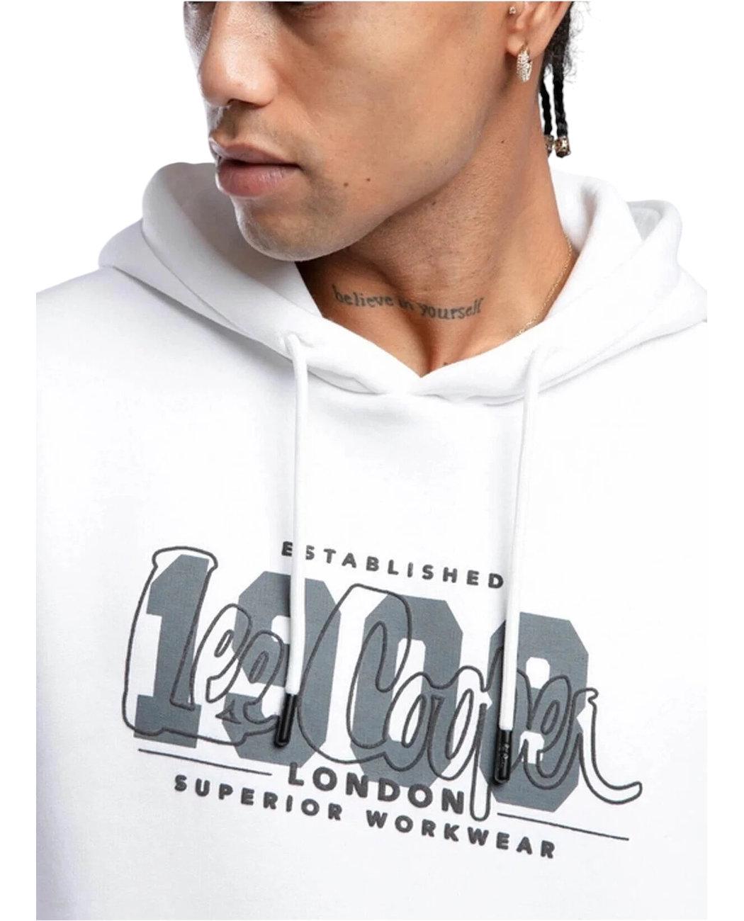 Худі чоловіче утеплене Lee Cooper Washington 251LCM241039.1101 XL Білий (8682272572526) - фото 4