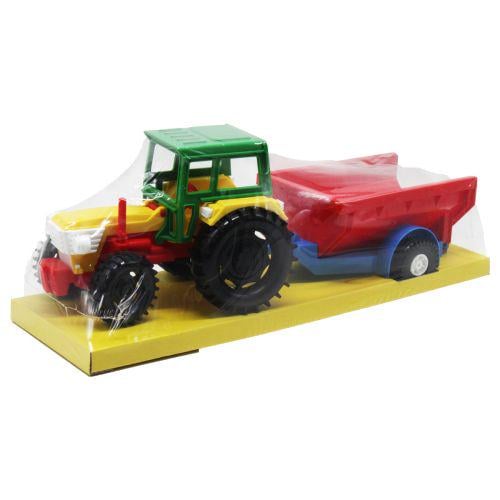 Трактор с прицепом открытый Red (185250)