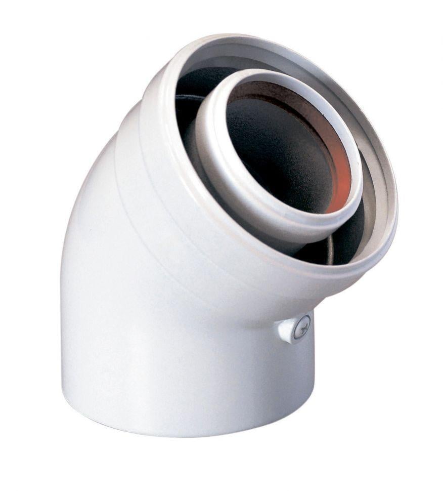Угол коаксиальный 45° 60х100 алюминий (FRRS00022190)