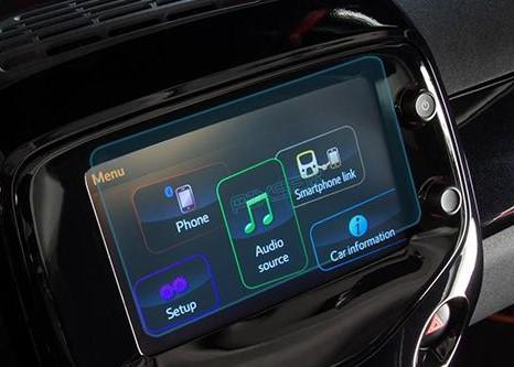 Скло захисне Pixsel гібридне глянець на монітор Peugeot 108 6,9“ 2015
