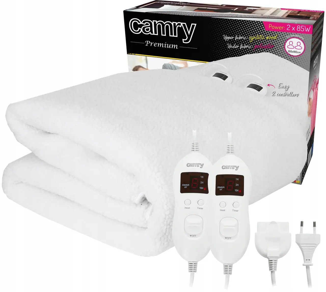 Электроодеяло Camry CR 7421 160×180 см 8 уровней нагрева (29425610)