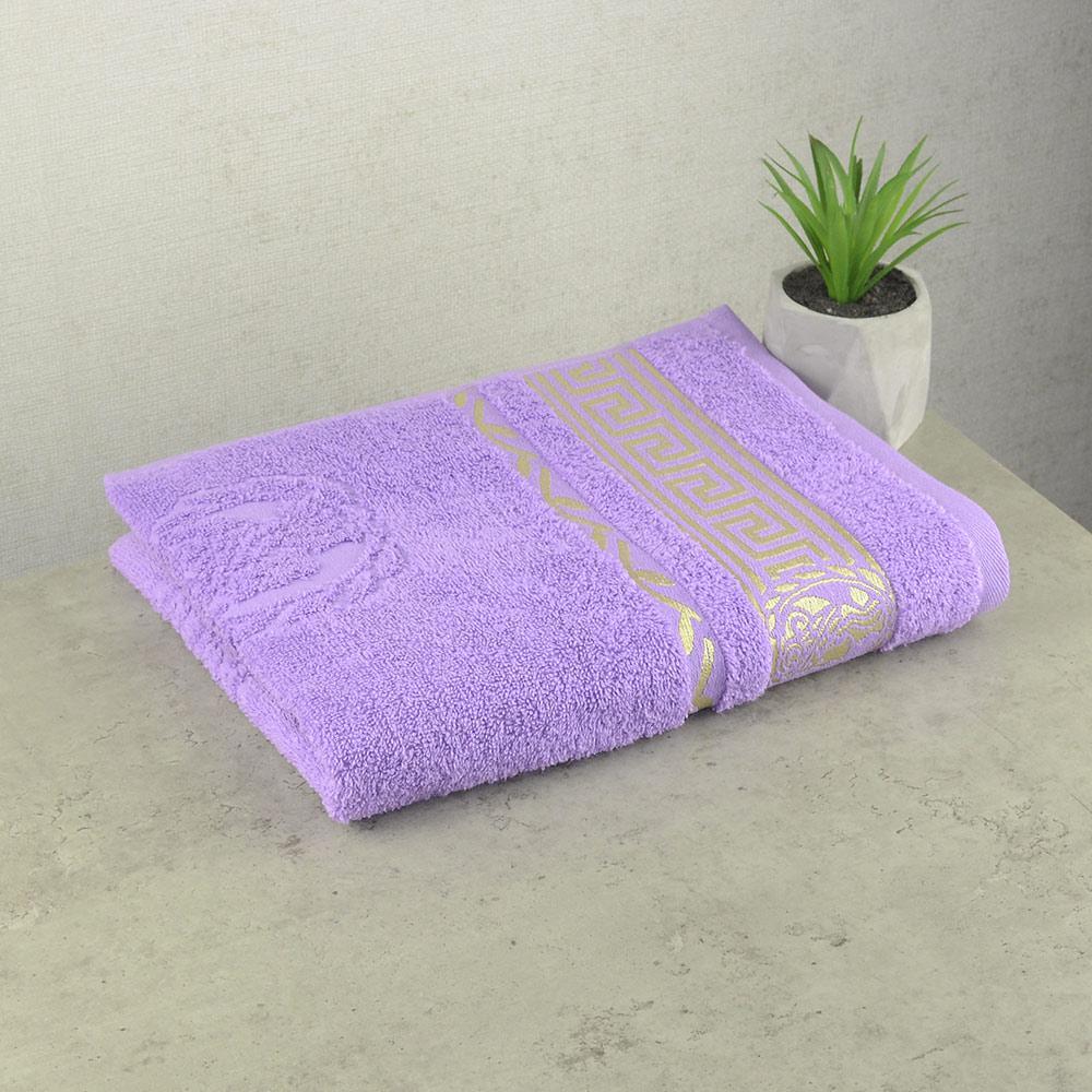 Махровое полотенце для лица GM Textile Caesar 50х90 см Лавандовый