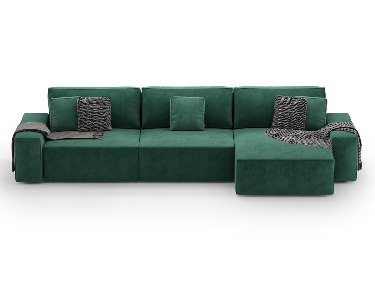 Диван кутовий Loft 350х160х80 см Зелений (Арт.2003) - фото 2