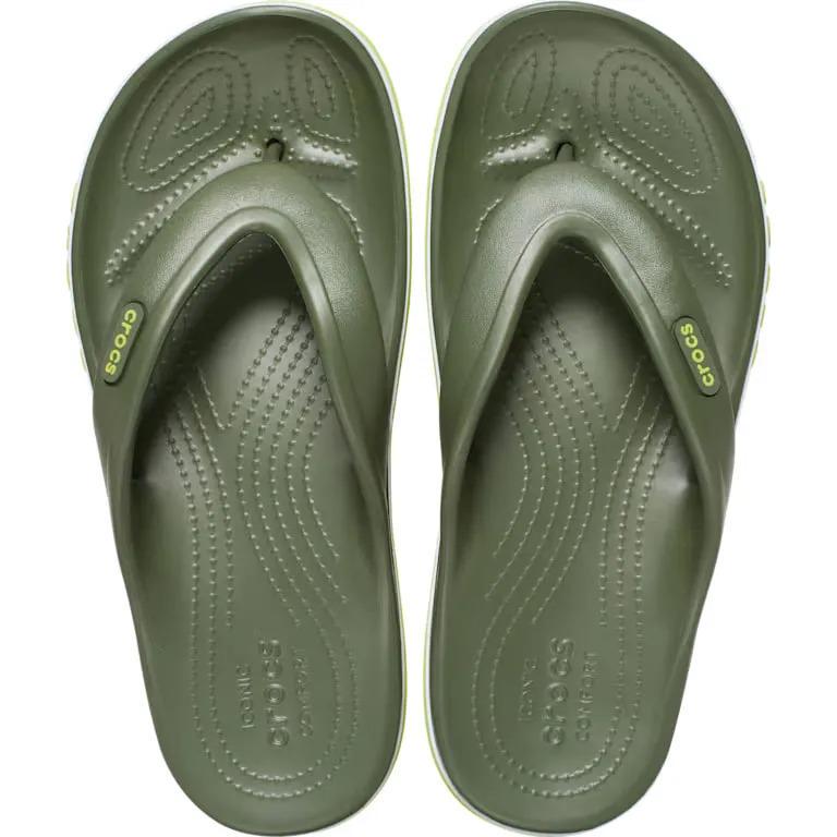 Вьетнамки Crocs Bayaband flip M8W10 р. 41/42 26 см 205393 Army Green (ed369f25) - фото 4