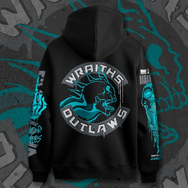 Худи для подростка мальчика с принтом Cyber Punk Wraiths Outlaws 160 см (Anime11256)