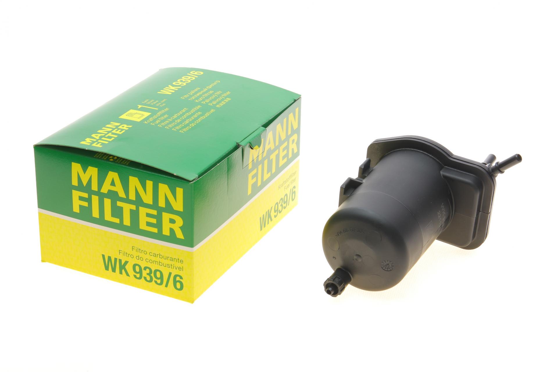 Фильтр топливный Mann-Filter для Renault Kangoo 1,5 DCI 01- (WK 939/6)