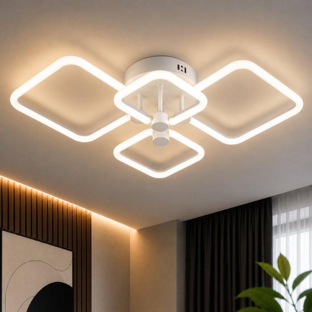 Люстра LED Valeso G 2589/2+2 WT 72W 3000K-6500K пульт 2,4G с затемнением (3120078591) Люстра LED Valeso G 2589/2+2 WT 72W 3000K-6500K пульт 2,4G с затемнением (3120078591)
