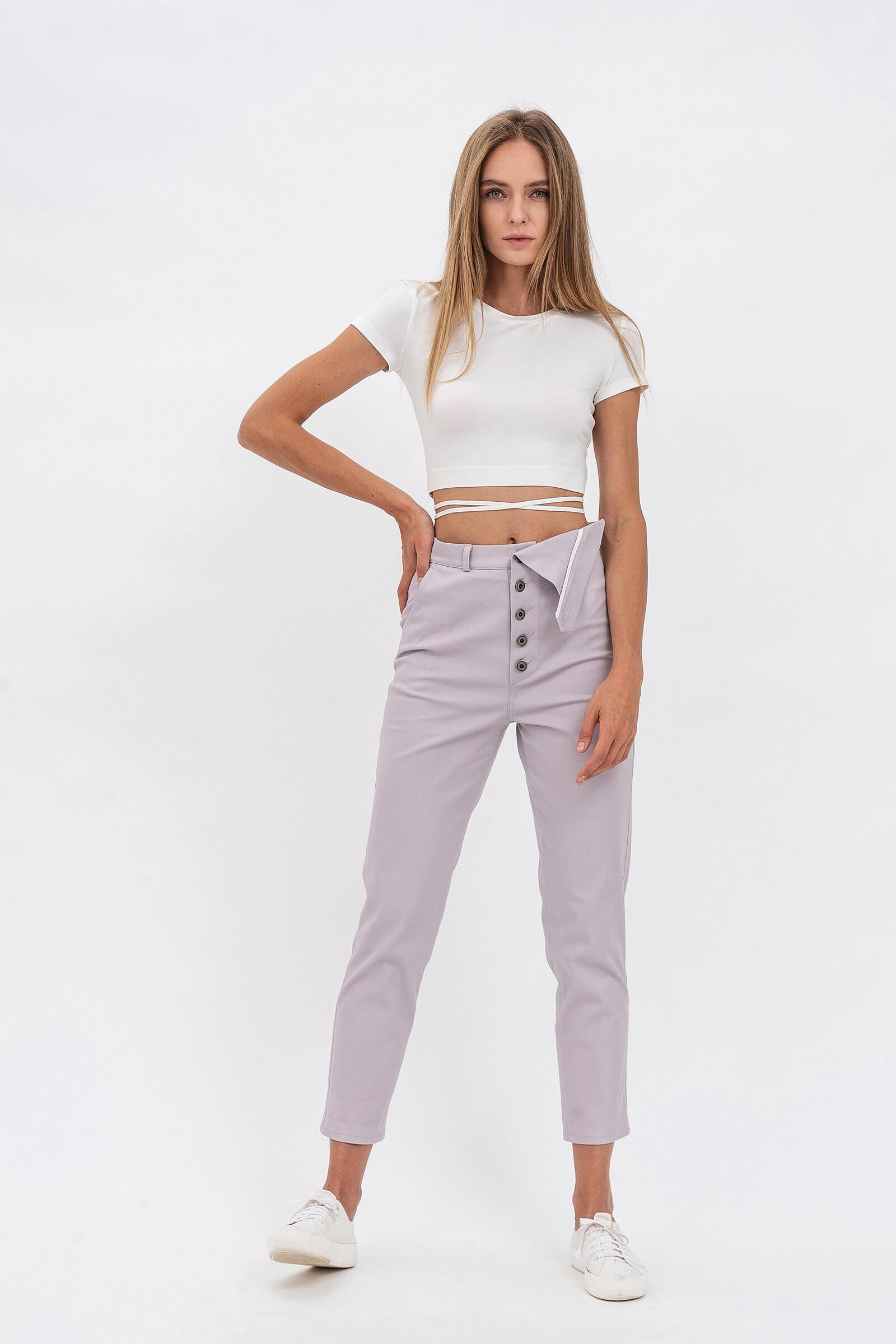 Брюки Lesia Роксен р. 48 Сірий (122630000)