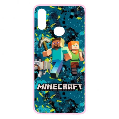 Чохол для Samsung A10s Minecraft Steve Alex And Dog (6848360-7-134799)