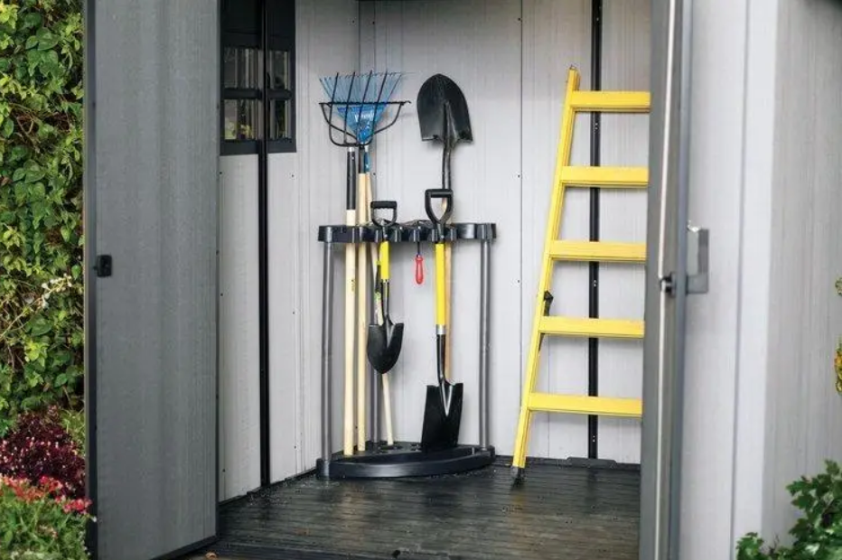 Кутова стійка для інструментів Keter Corner Tool Rack Чорний (230826) - фото 4 Кутова стійка для інструментів Keter Corner Tool Rack Чорний (230826) - фото 4