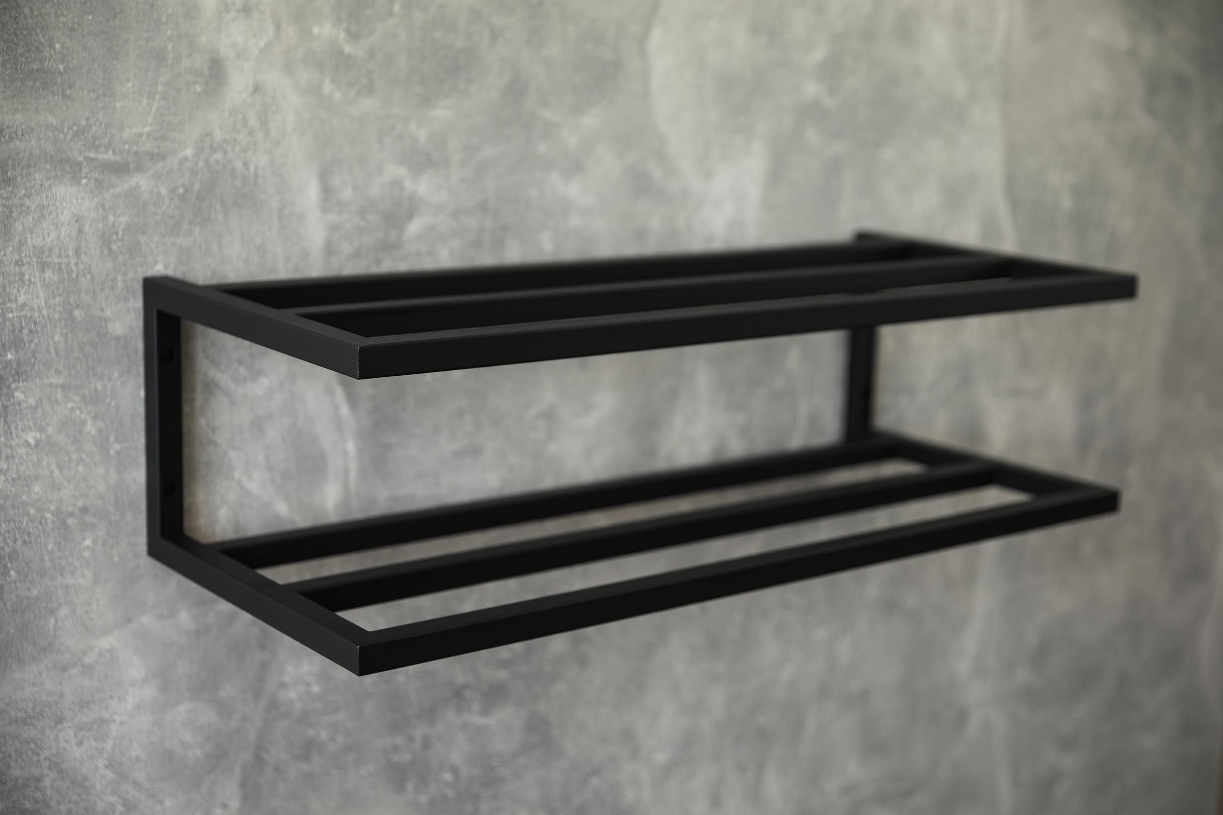 Полка для обуви Sharm двухэтажная из металла в стиле лофт 70х30х20 см (ML-18.4.)