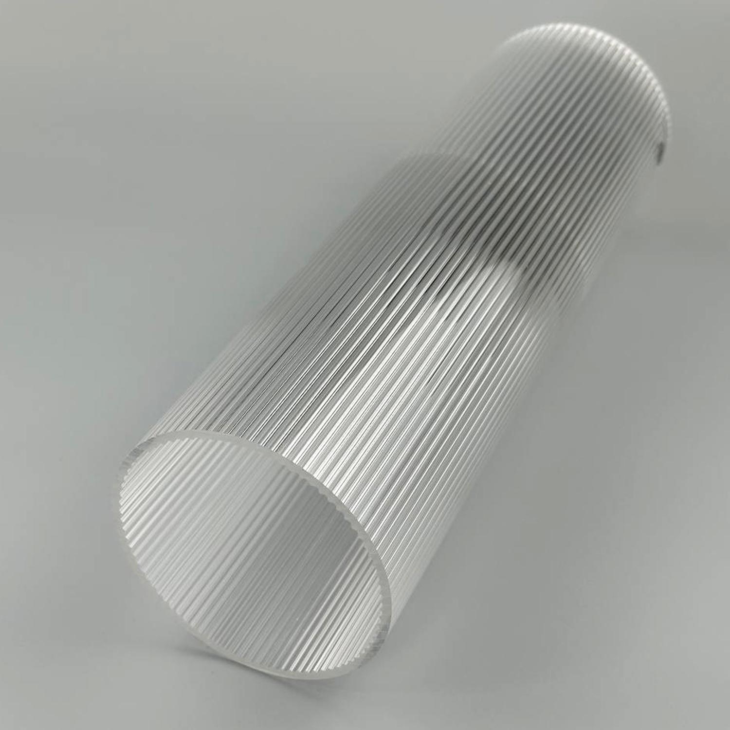 Труба світлотехнічна акрилова Ripple 90x1000 мм завтовшки 3 мм Прозорий