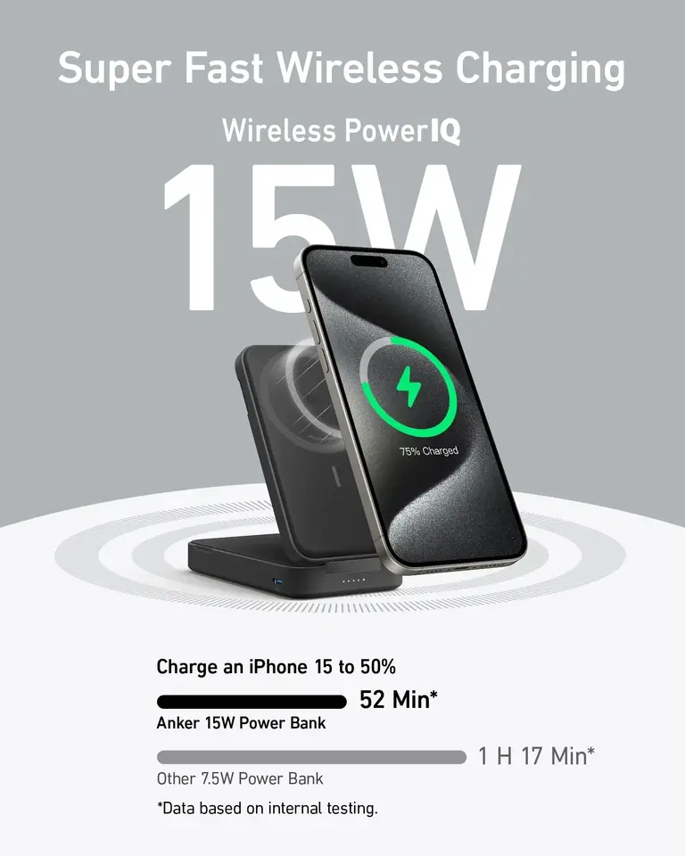 Повербанк Anker MagGo 6600 mAh для iPhone Black (2000151) - фото 6 Повербанк Anker MagGo 6600 mAh для iPhone Black (2000151) - фото 6