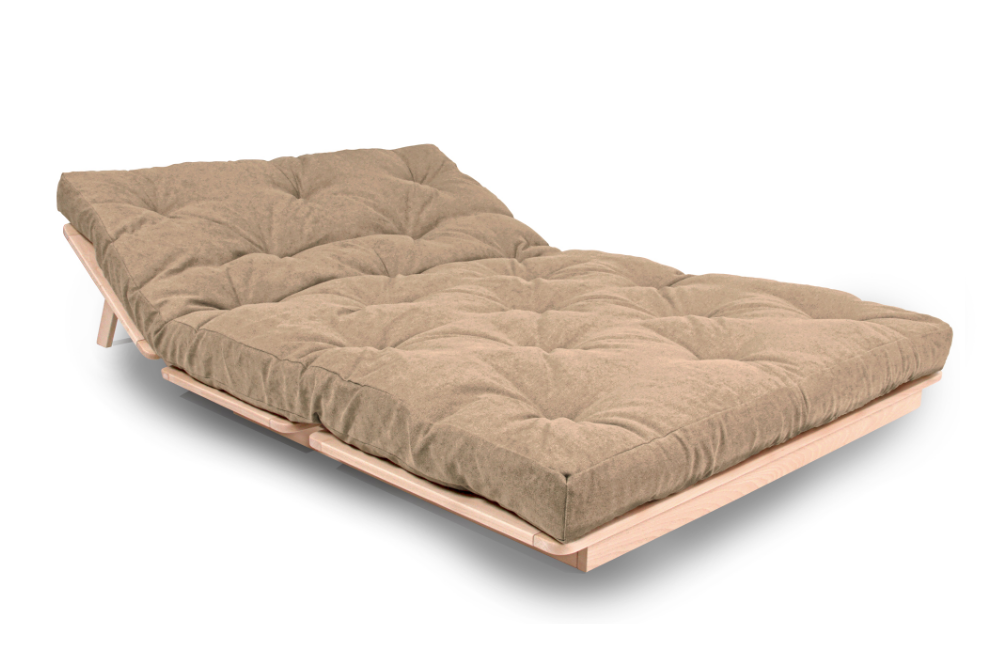 Кресло футон из массива дерева бук Woodman Layti 140 без покрытия Бежевый - фото 2