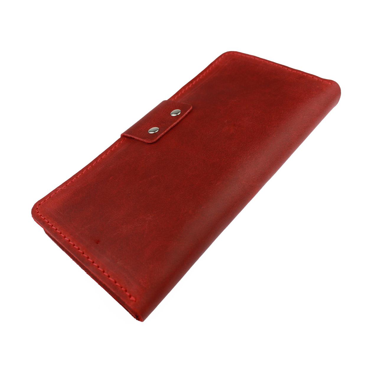 Кошелек FREESKIN кожаный 19,5х9,5х1 см Красный - фото 6 Кошелек FREESKIN кожаный 19,5х9,5х1 см Красный - фото 6