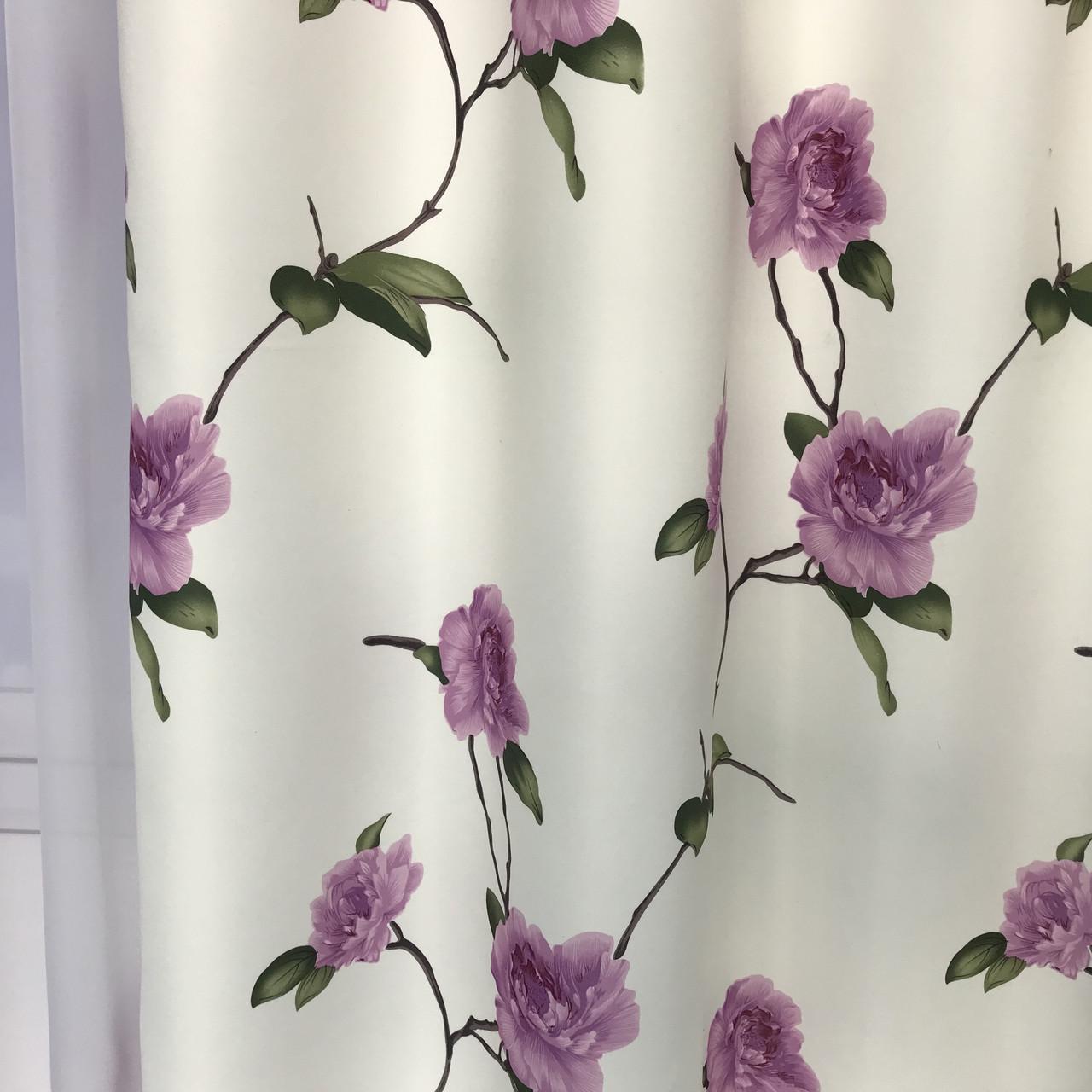 Готові атласні штори ALBO 150x270 см 2 шт. з тюлем 400x270 см Фіолетовий - фото 5 Готові атласні штори ALBO 150x270 см 2 шт. з тюлем 400x270 см Фіолетовий - фото 5