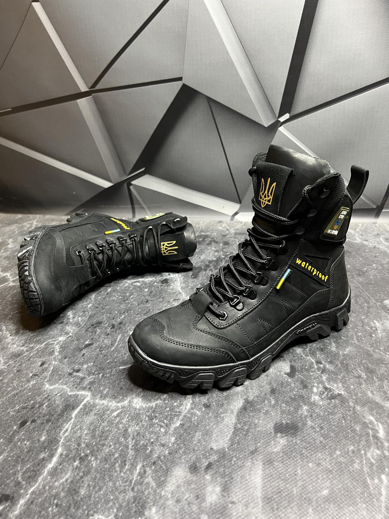 Берці чоловічі із натурального нубука демісезонні р. 43 Чорний - фото 6 Берці чоловічі із натурального нубука демісезонні р. 43 Чорний - фото 6