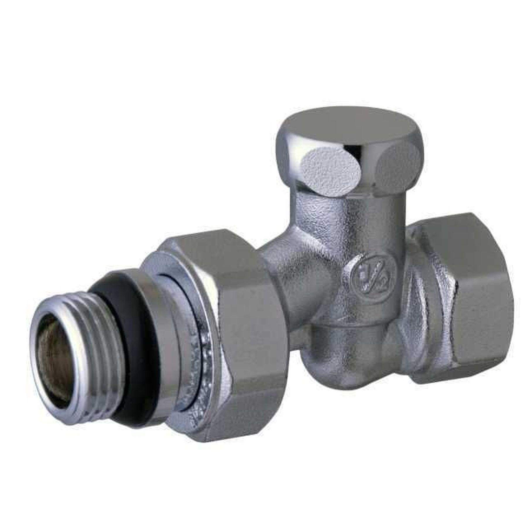 Кран для радіатора прямий Solomon 161405 з гумовим ущільнювачем під ключ 1/2" (000015232) - фото 2