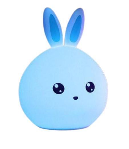 Ночник силиконовый в виде зайчика с дистанционным управлением 16 цветов (5171786)