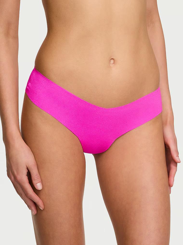Трусики стринги Victoria's Secret No-Show Heart Mesh-Back Thong Panty S Ярко-розовый (26990543)