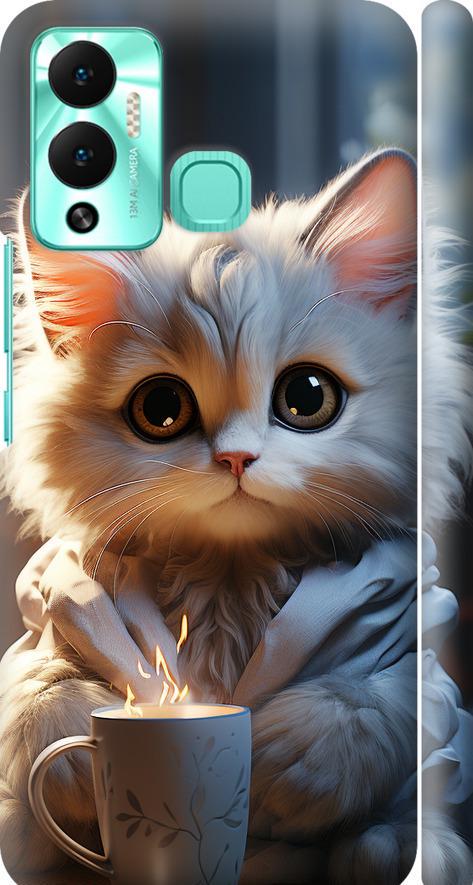 Чехол на Infinix Hot 12 Play White cat (5646m-2759-42517)