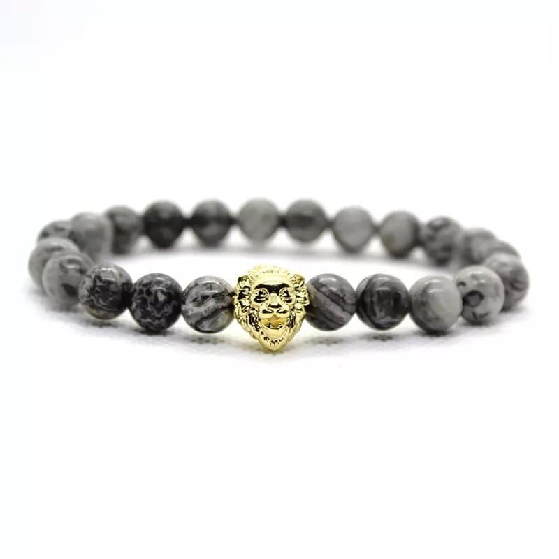 Браслет Hemst из яшмы со львом р. 20 (500043)