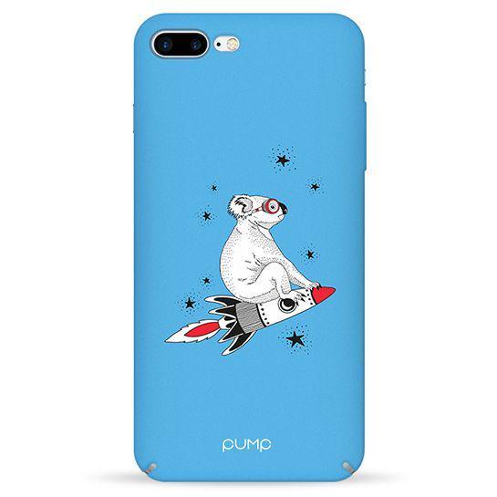 Чехол Pump Tender Touch Case for iPhone 8 Plus/7 Plus Koala С рисунком Голубой