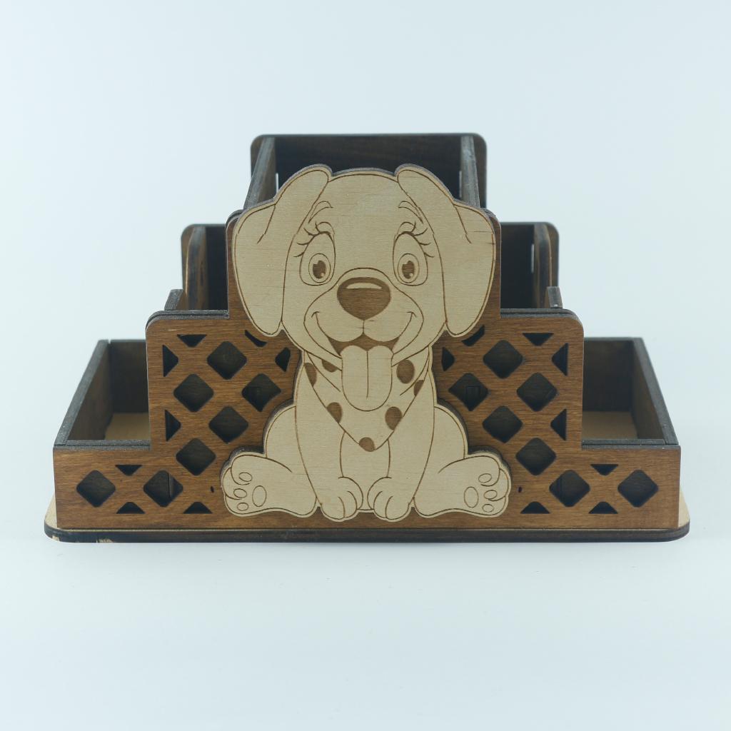 Органайзер из дерева на 5 отделений собачка 1 (03040015) - фото 3 Органайзер из дерева на 5 отделений собачка 1 (03040015) - фото 3