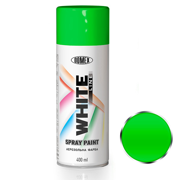 Аерозольна фарба DOMEX WHITE LINE 400 мл 145 Зелений металік (2608921145)