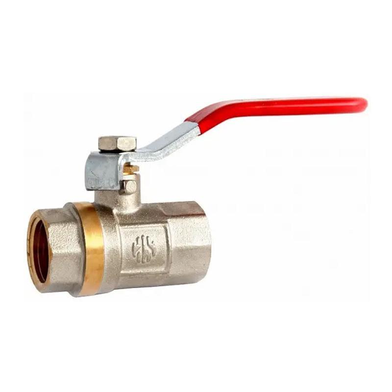 Кран-ручка шаровый ASСO PN40 ВВ с проточкой 2" Red (20601)