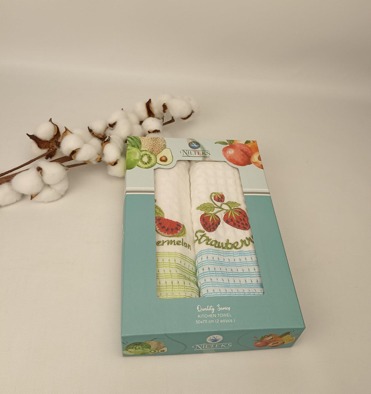 Набір вафельних рушників Nilteks Qualite Fruit 2 шт. (CN37590)