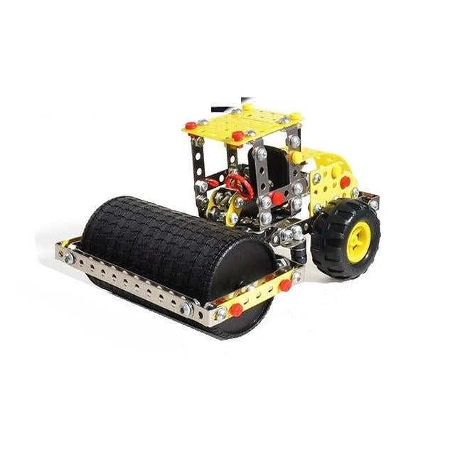 Конструктор Асфальтоукладчик Iron Commander металлический гаечный ключ 520 деталей Yellow (150031)