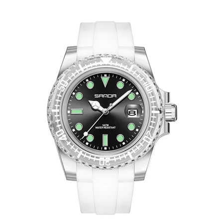 Наручний годинник Sanda 9007 White/Black