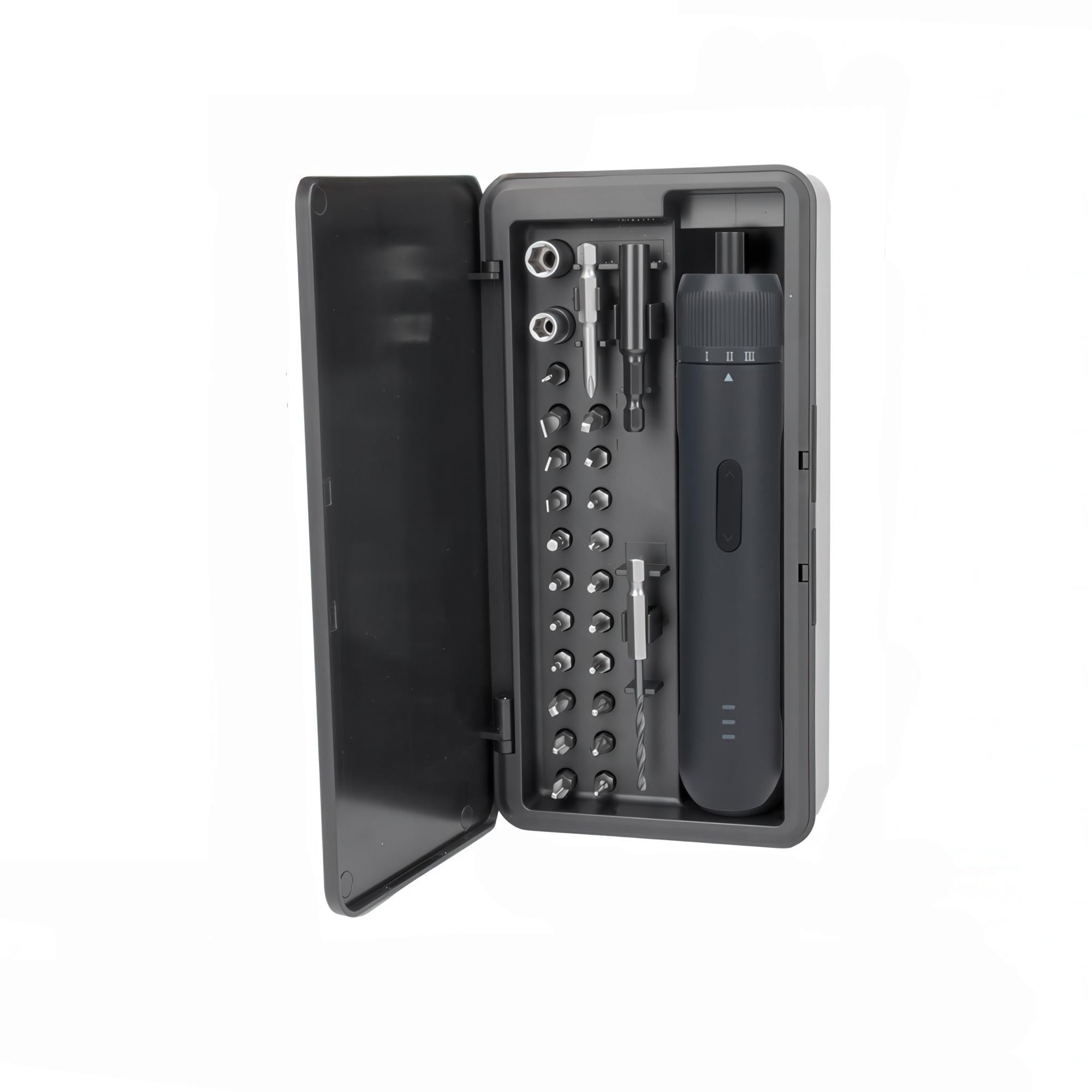 Электроотвертка аккумуляторная 2000 мА/ч 5 Н/м USB Type-C/биты S2 27 пр. в кейсе (VYKNAO-1561)